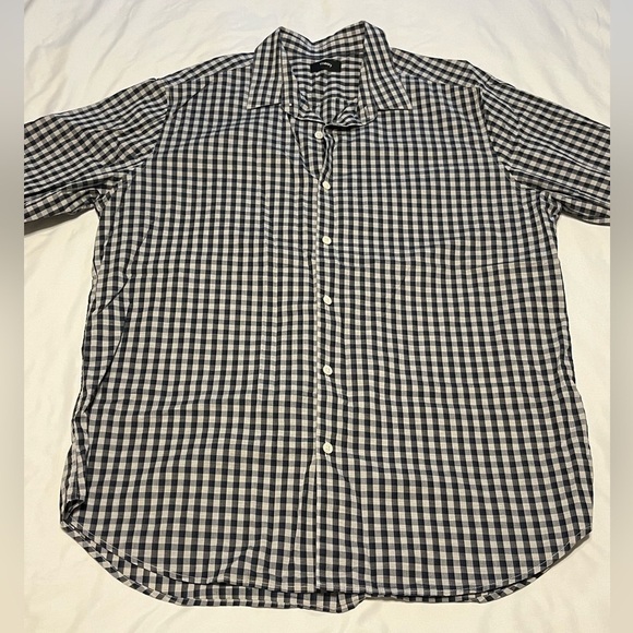 Theory Garber Check Button Up Shirt - Picture 5 of 13